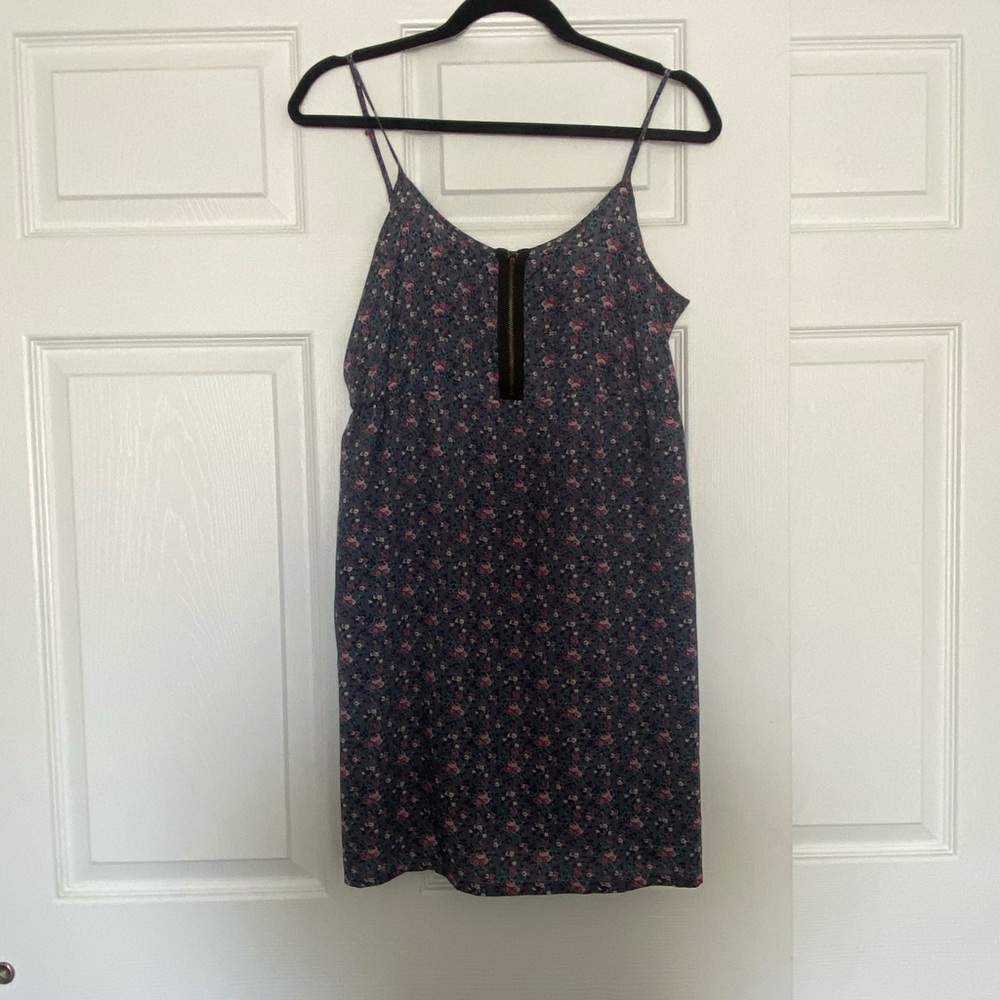 Timing Dark Purple Floral Mini Dress